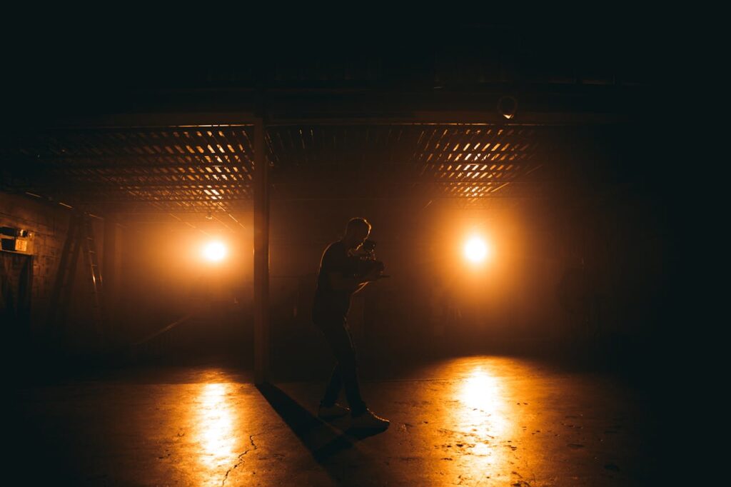 Man Standing Indoors
